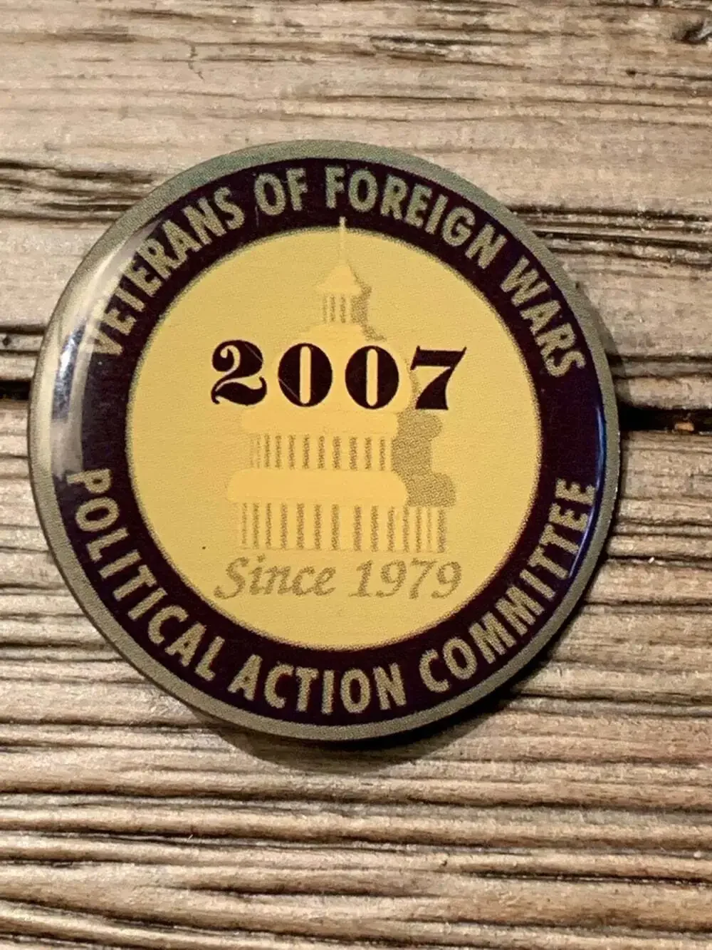 VFW Political Action Com Pin